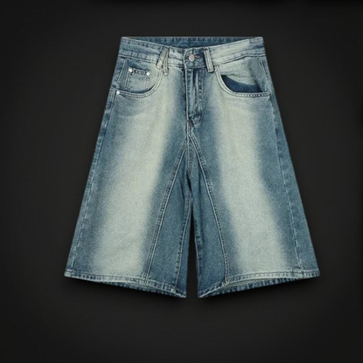 Short Denim Délavé Center Fade