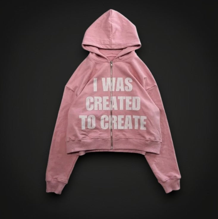Hoodie "Creative Soul" – Rose & Révélation