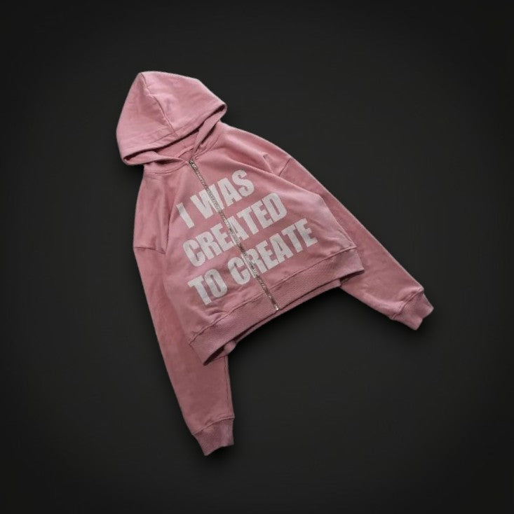 Hoodie "Creative Soul" – Rose & Révélation