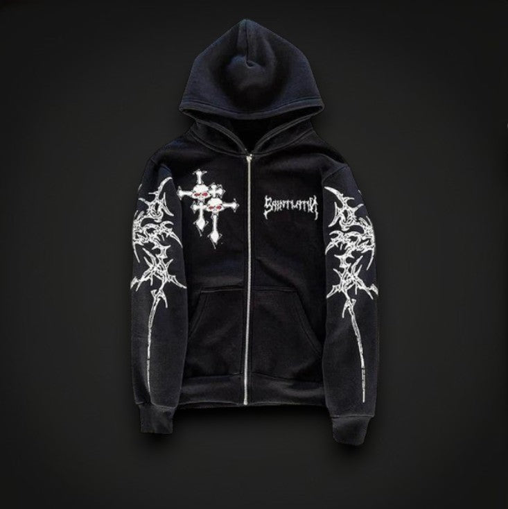 Hoodie "Velvet Cross"