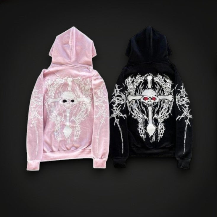 Hoodie "Velvet Cross"