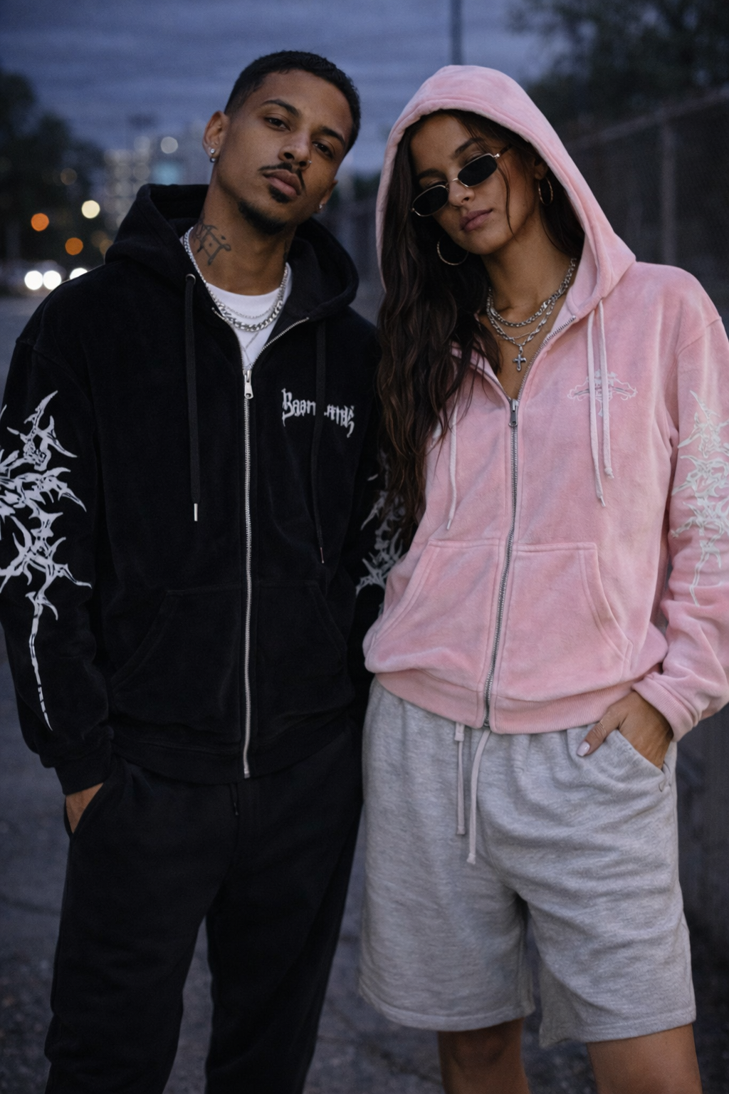 Hoodie "Velvet Cross"